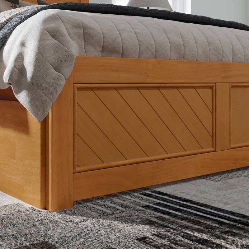 AFI, Canyon Platform Bed with Matching Footboard & Trundle