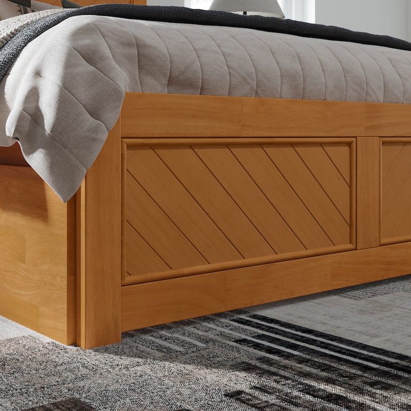 Canyon Full Platform Bed with Matching Footboard & Full Trundle