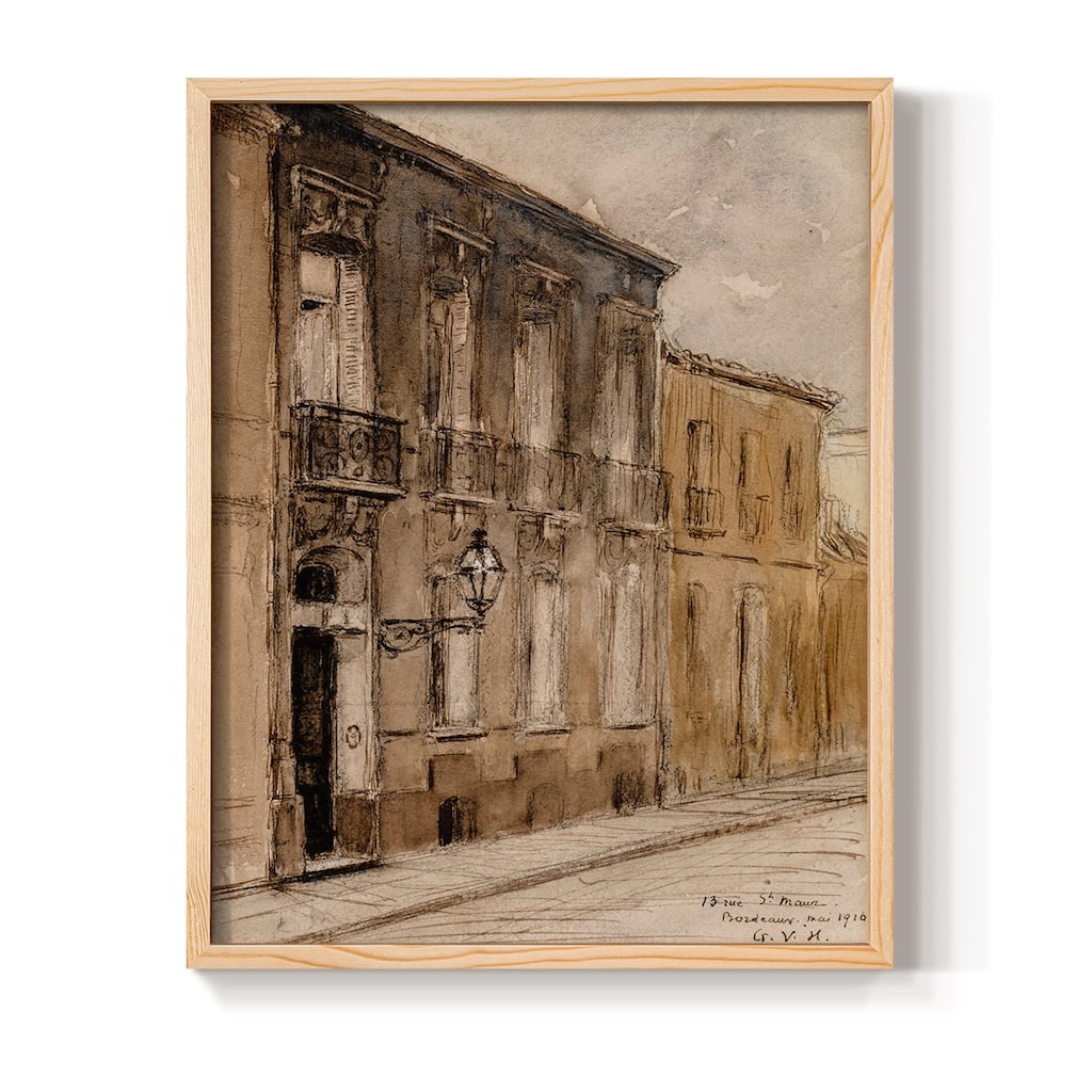 Vintage Landscape CCLVI -Framed Print