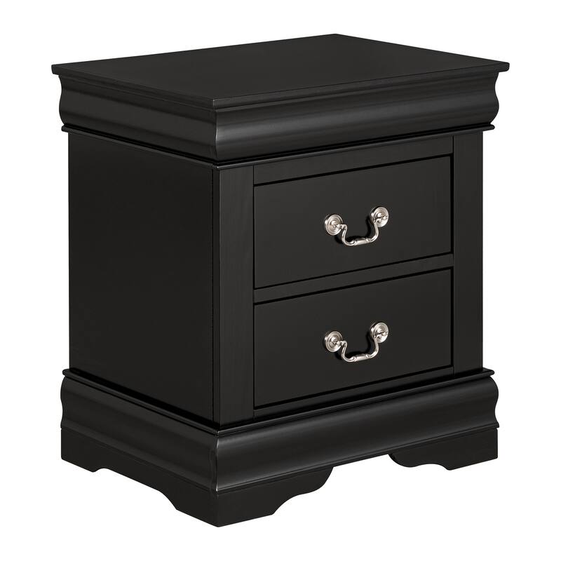 Modern Black 2 - Drawer Nightstand