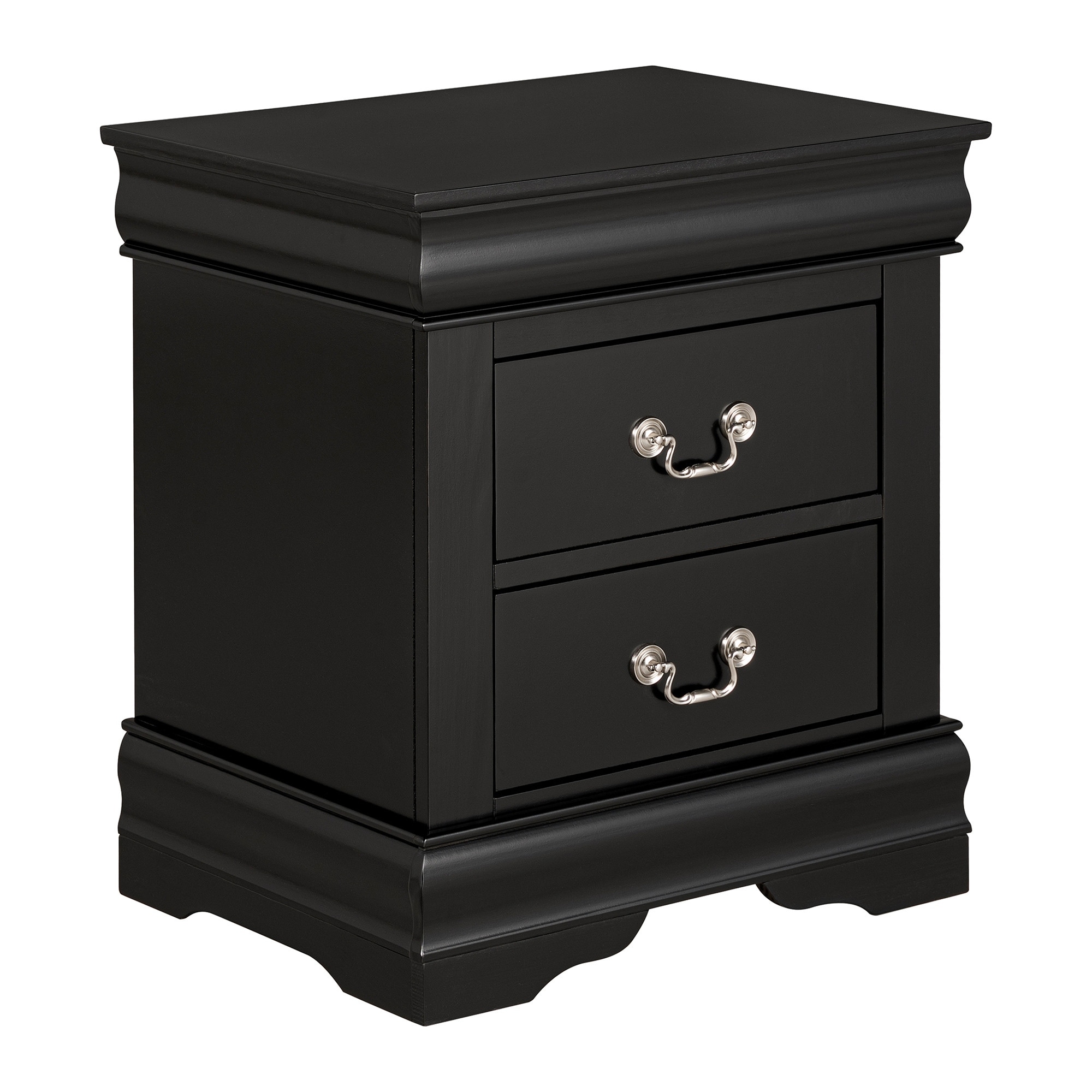 Modern Black 2 - Drawer Nightstand