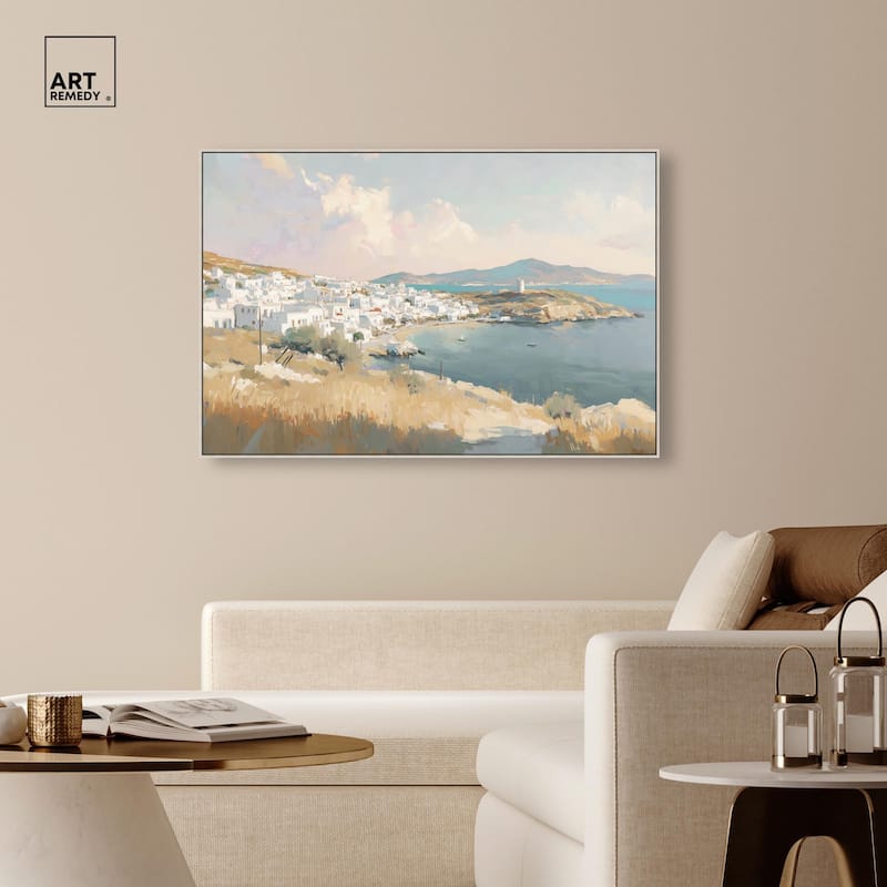 Sunrise Greece Canvas by Art Remedy