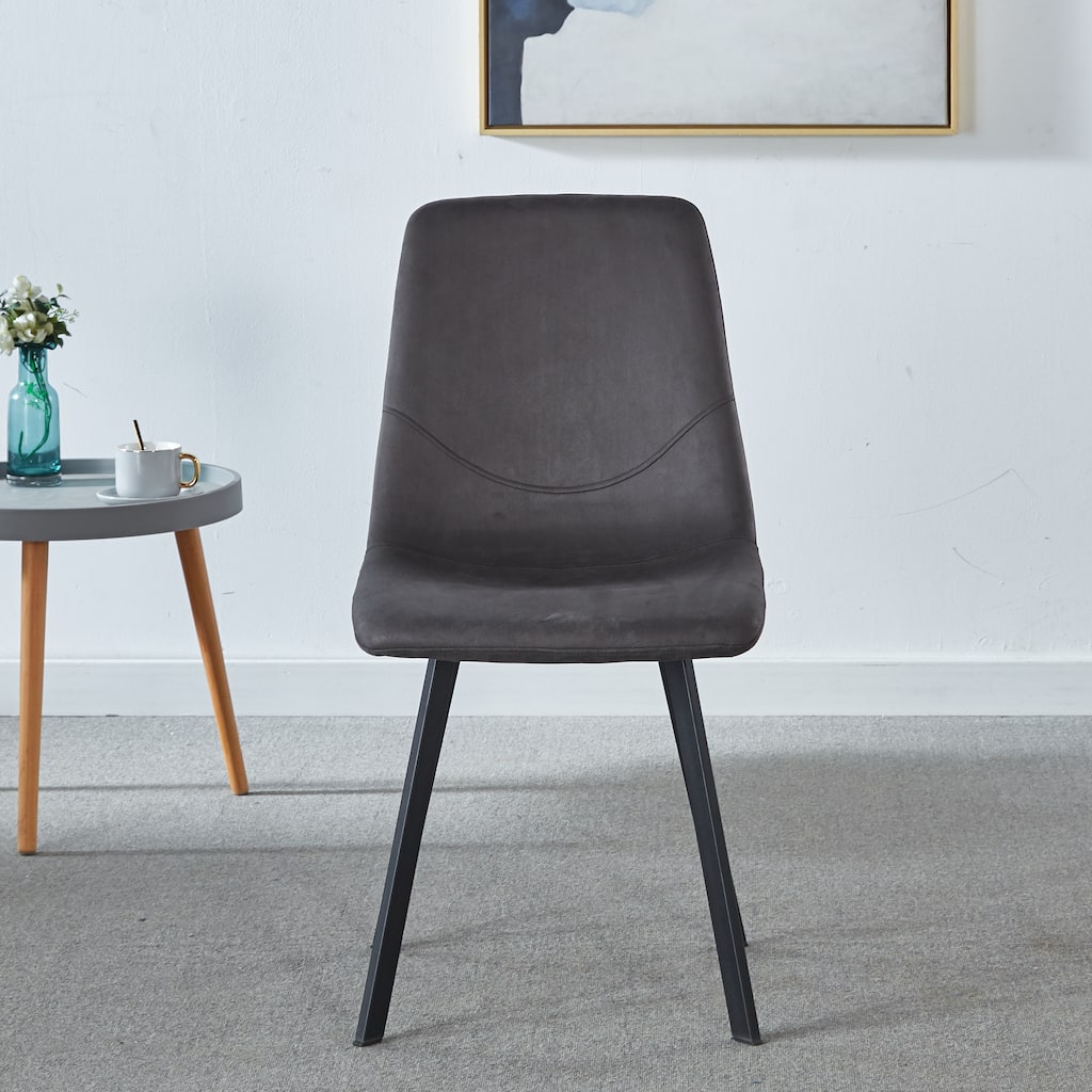 Dining Chairs Set of 2, Mid Century Modern Metel Legs for Indoor Kitchen & Dining Room Chairs Comfortable Chairs