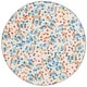 preview thumbnail 11 of 11, SAFAVIEH Kids Playhouse Machine Washable Slip Resistant Carys Solar System Rug 5' Round - Ivory/Blue - Round