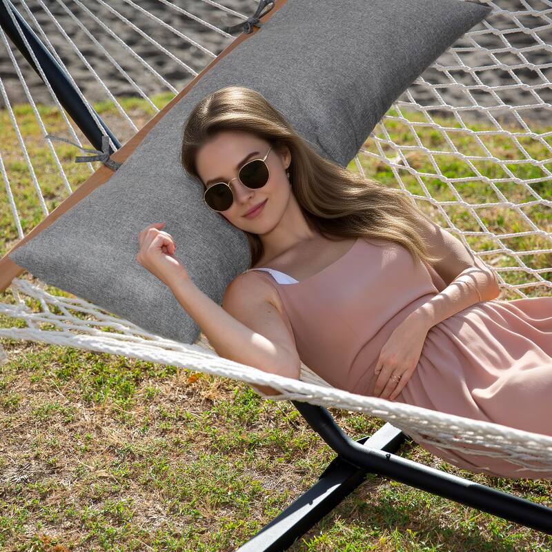 Hammock Pillow with ties, 40.1"×14.6", one count (Pack of 1) - 40.1" L × 14.6" W