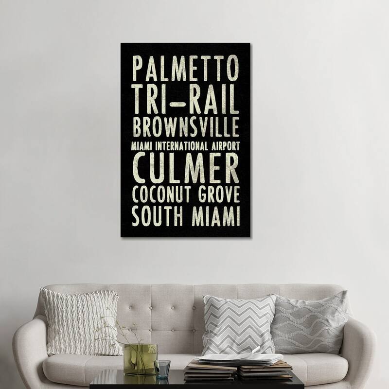 iCanvas "Miami" by Erin Clark Canvas Print - 48x32x1.5