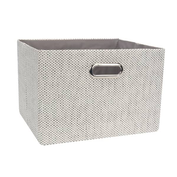 slide 2 of 4, Lambs & Ivy Gray Foldable/Collapsible Storage Bin/Basket Organizer with Handles