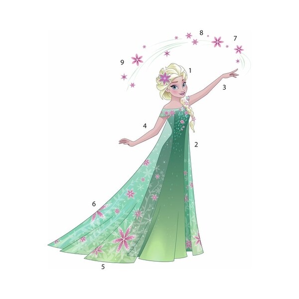 Elsa Giant Wall Mural Decals Frozen Fever Stickers New 46 Disney Princess Decor Home Garden Decals Stickers Vinyl Art