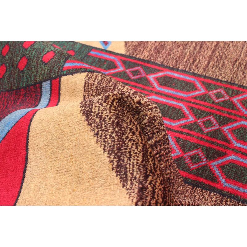 ECARPETGALLERY Hand-knotted Teimani Brown Wool Rug - 2'8 x 4'5