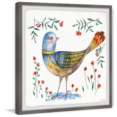 Golden Feathers Framed Print