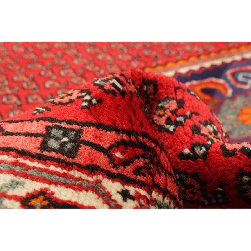 ECARPETGALLERY Hand-knotted Andelz Red Wool Rug - 4'3 x 6'7