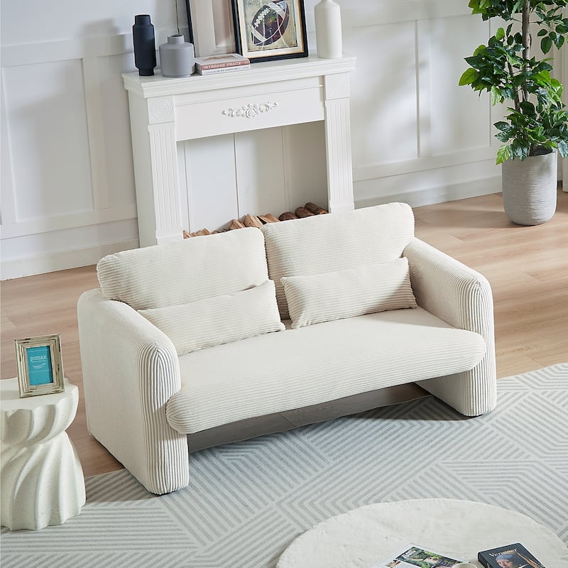 GDFStudio - Emiliano Sofa Set in Premium Corduroy with Elegant Design and Superior Comfort