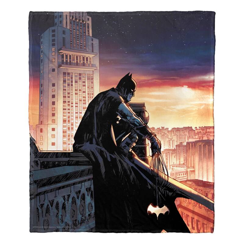 DC Batman Knight Watch Silk Touch Throw Blanket