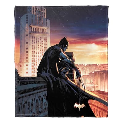 DC Batman Knight Watch Silk Touch Throw Blanket