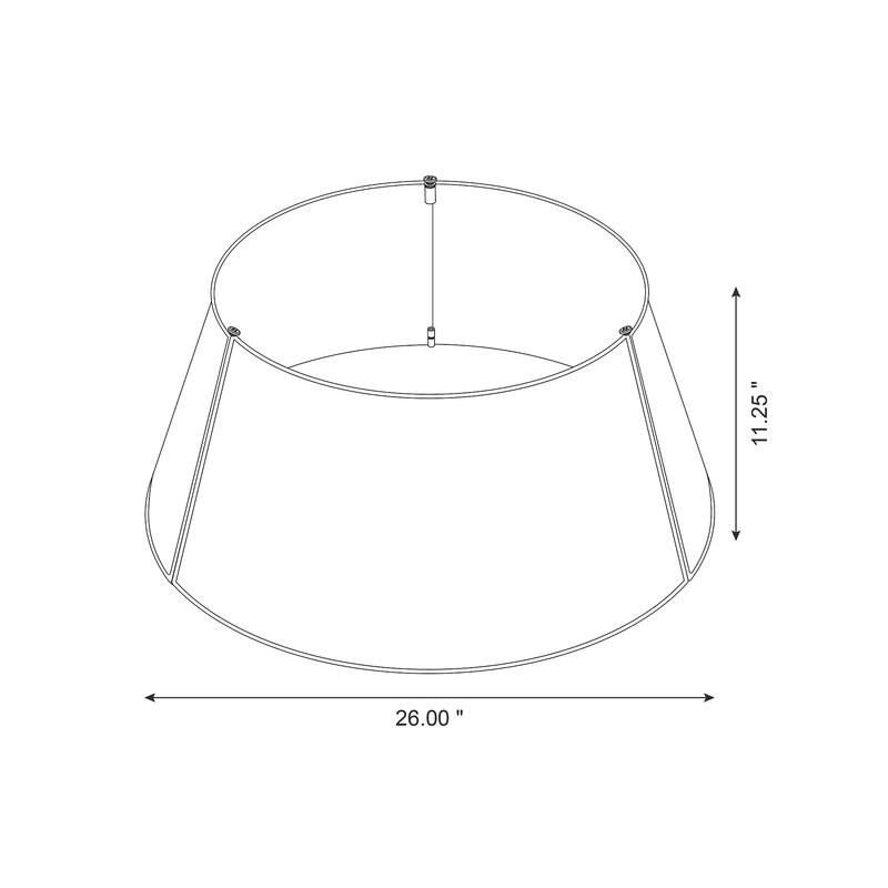 Glitzhome Hammered Metal Christmas Tree Collars Bed Bath & Beyond