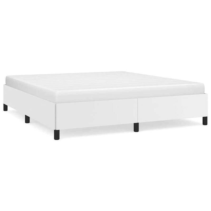 vidaXL Bed Frame, Faux Leather, No Mattress