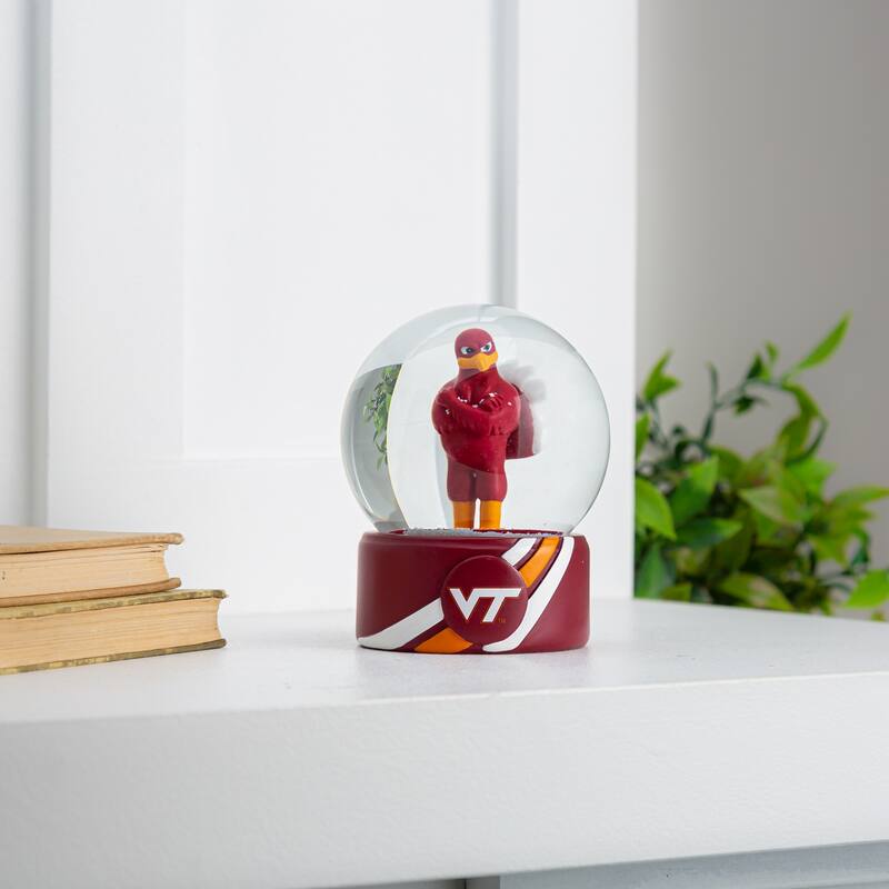 Virginia Tech 5 in. Glass Tabletop Snow Globe