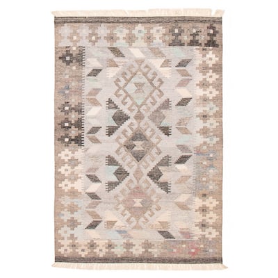 Ankara FW Grey Kilim 5'2" x 7'10" - 5'2 x 7'10