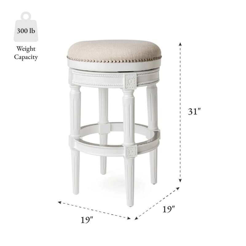 Maven Lane Pullman Backless Swivel Kitchen Stool