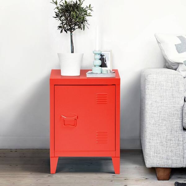 Shop Storage Locker Metal Steel Cabinet Storage File Locker Nightstand Overstock 31979698