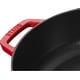 preview thumbnail 4 of 4, Staub 28cm / 4qt Round Cast Iron Saute Pan with Chistera Lid, Cherry