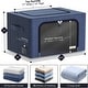 preview thumbnail 10 of 11, Storage Bins, Foldable Stackable Container Organizer Set with Large Window & Carry Handles