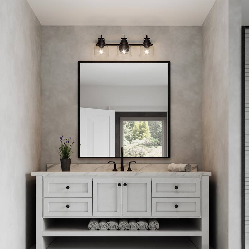 Brio Lighting Brighton Farmhouse 3-Light Dimmable Bathroom Vanity Light