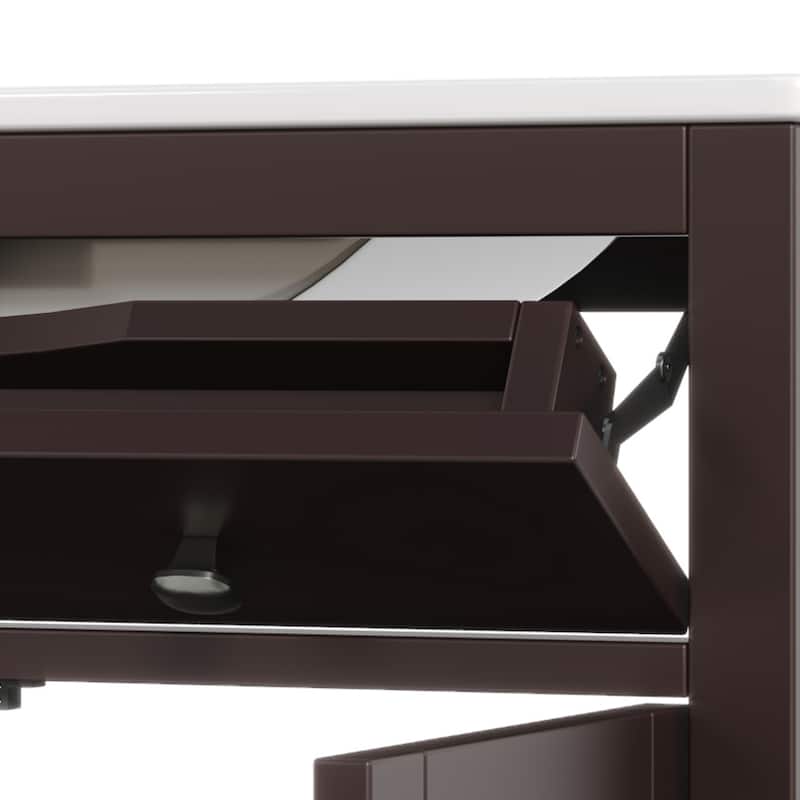 Christopher Knight Home-Josie 30-Inch Bathroom Vanity with Ceramic Sink