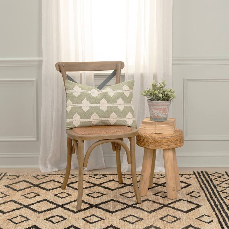 Rizzy Home Traditional Pillow Cover - 14"x20"