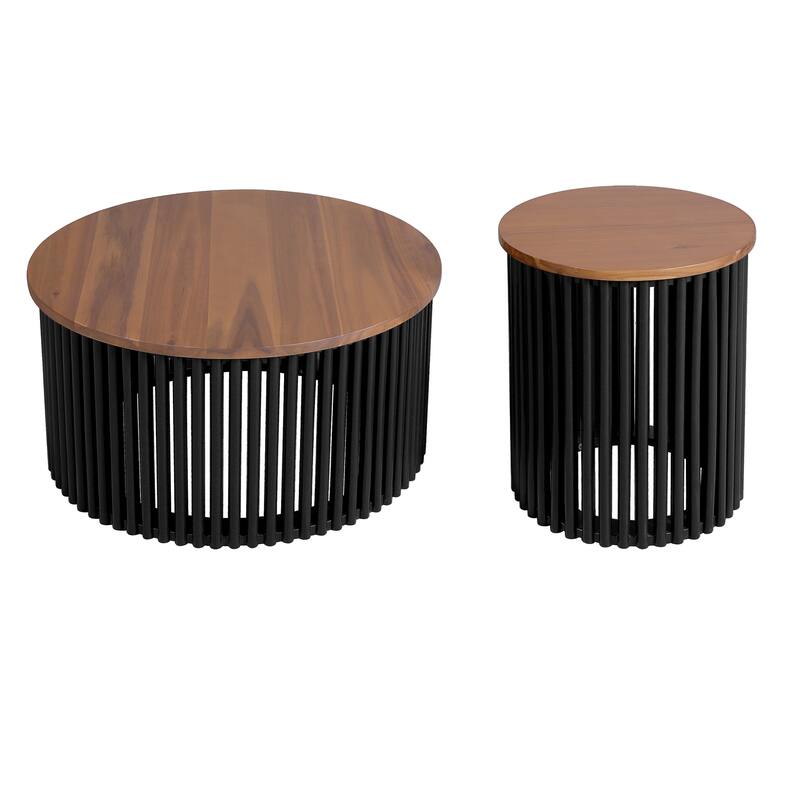 Christopher Knight Home- Taylor Acacia Wood Table Set