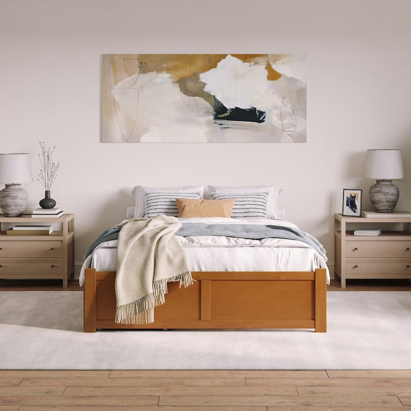 Concord Platform Bed with Footboard and Storage Drawers