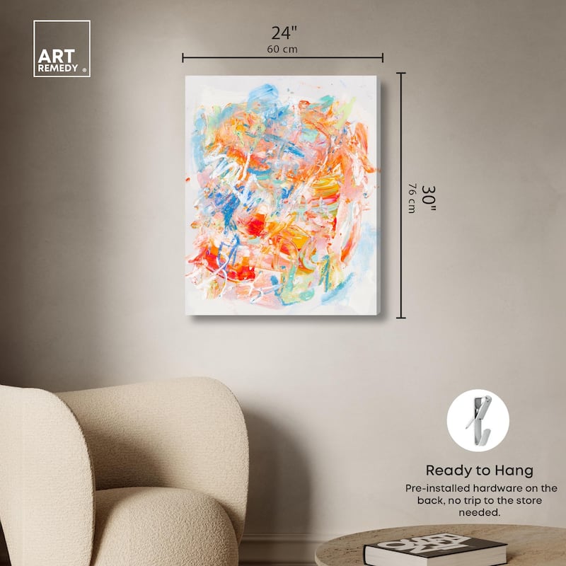 Swirling Hues I Canvas by Art Remedy, Gallery Wrapped