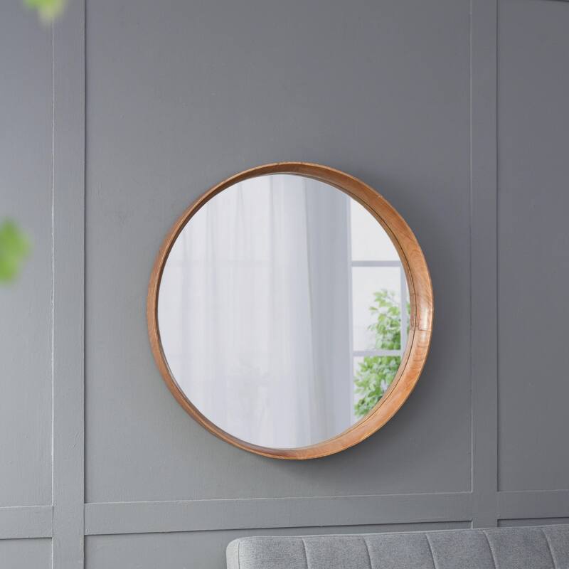Round wall mirror for living room