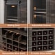preview thumbnail 3 of 19, Farmhouse 47'' Wine Bar Cabinet Buffet Sideboard Cabinet with 16 Bottle Wine Rack - 15.7"D x 47.2"W x 34.61"H