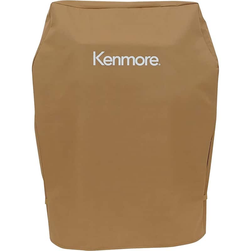 Kenmore 33-Inch Wide Universal Grill Cover for 2- & 3-Burner Gas Grills - 33" W x 42" H x 22.5" D - Tan
