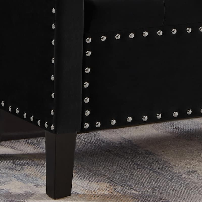 Entryway Living Room Soft Padded Seat with Armrest,Bed Bench