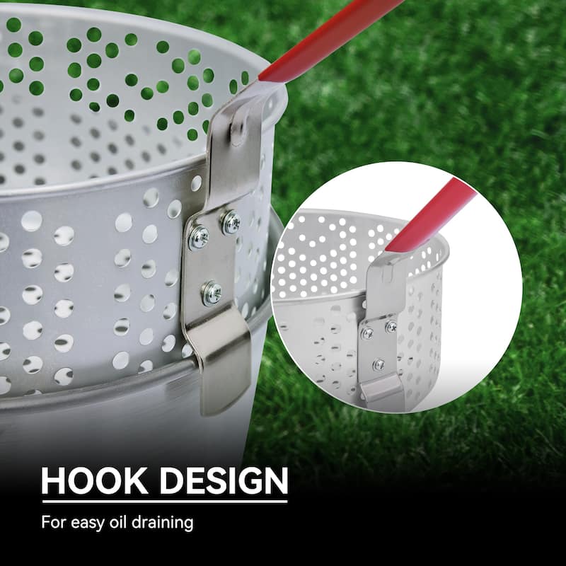 Creole Feast,Silver Aluminum Turkey Fryer Boiler Set