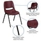 preview thumbnail 3 of 87, 5 Pack 880 lb. Capacity Ergonomic Shell Stack Chair with Metal Frame