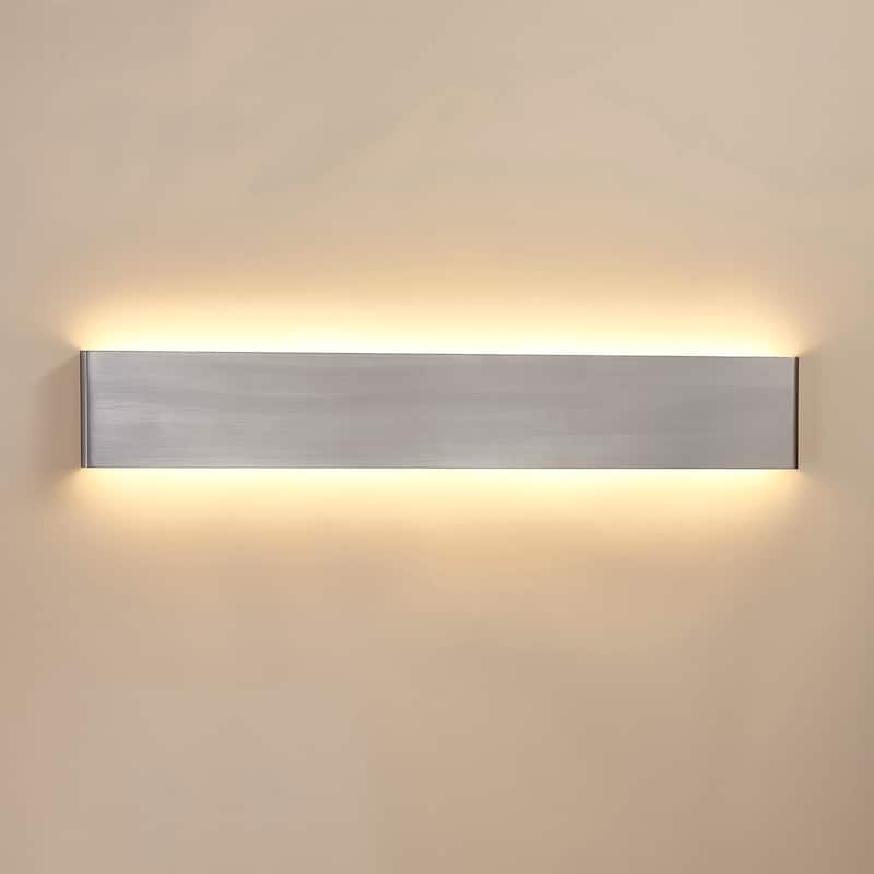 Long Streak Led Wall Sconce 35 Inch Black - Aluminum