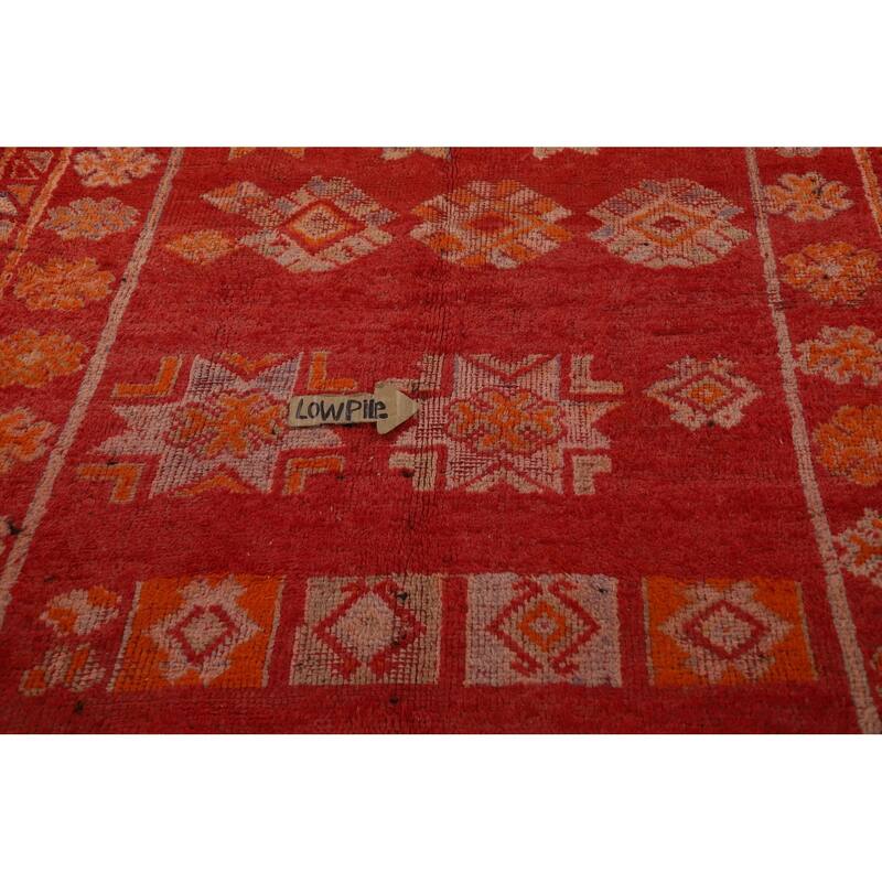 Tribal Moroccan Oriental Runner Rug Handmade Wool Carpet - 5'11"x 17'8"
