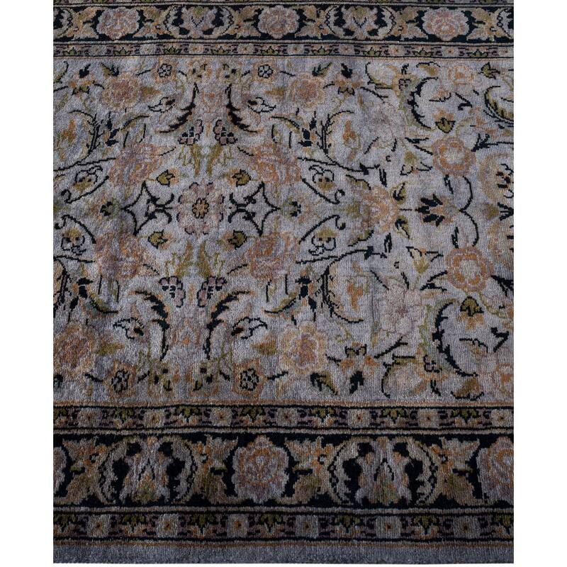 Overdyed One-of-a-Kind Hand-Knotted Area Rug - Gray - 2' 7" x 13' 5"