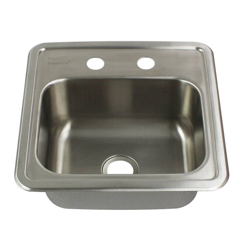Transolid K-STSB15156-1 Select 15" Drop In Single Basin Stainless