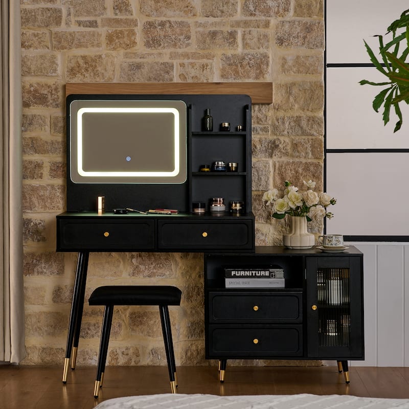 Makeup Vanity with Lights,Dressing Table with Mirror