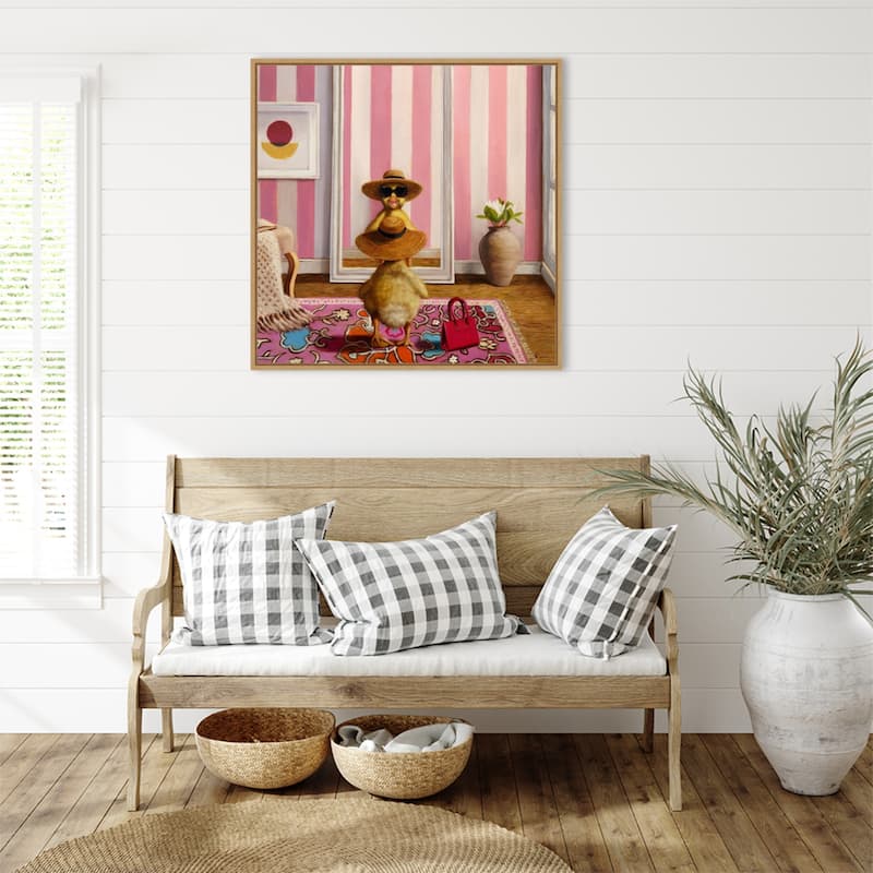 Hello Gorgeous by Lucia Heffernan Framed Canvas Wall Art Print - Sylvie Natural