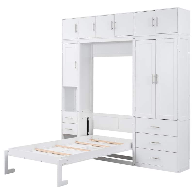 Modern Design Murphy Bed with Drawers, Lockers and Wardrobes for Bedroom