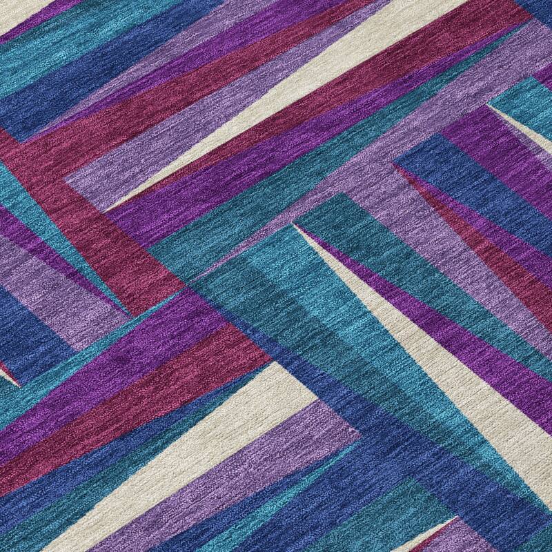 HomeRoots Geometric Transitional Rectangle Outdoor Rug