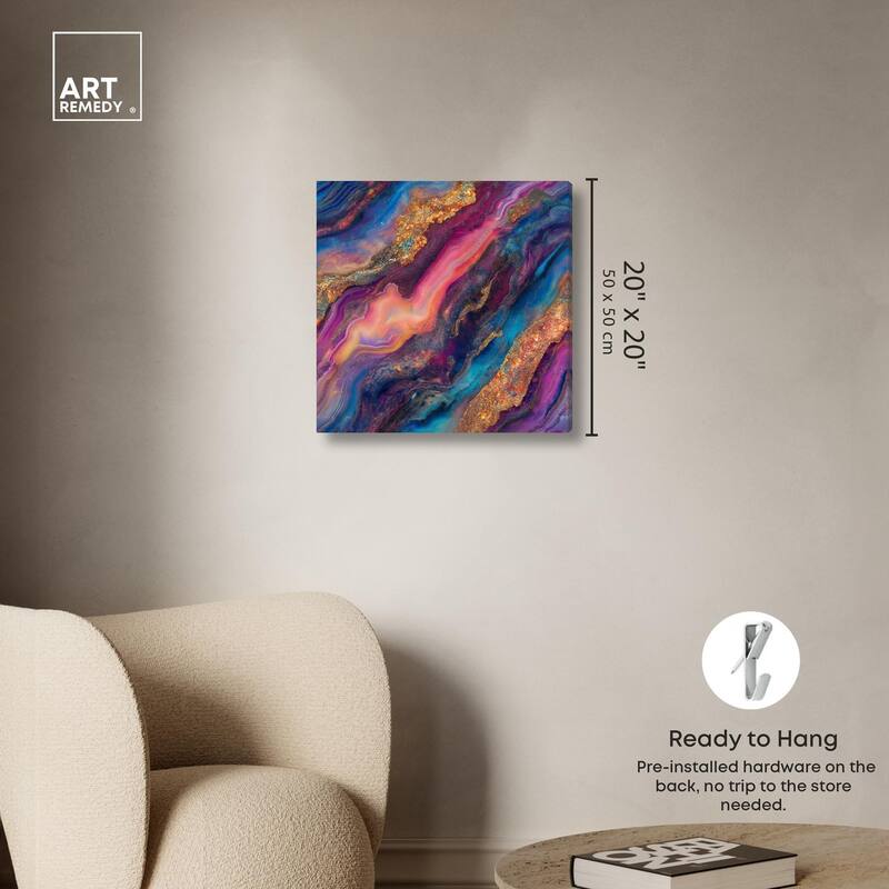 Glittering Spectrum III Canvas by Art Remedy, Gallery Wrapped
