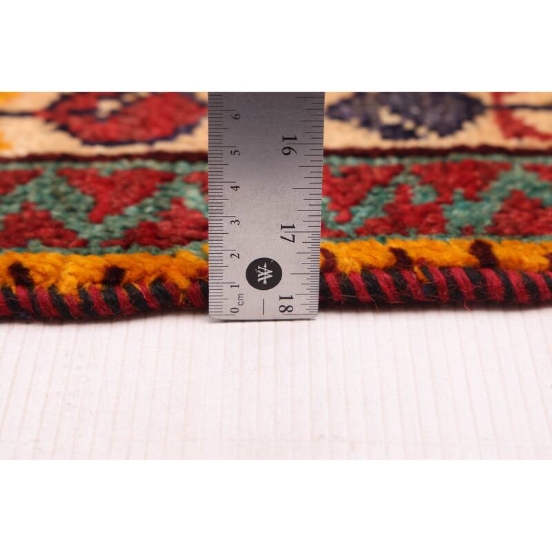 ECARPETGALLERY Hand-knotted Melis Dark Red Wool Rug - 4'0 x 7'2