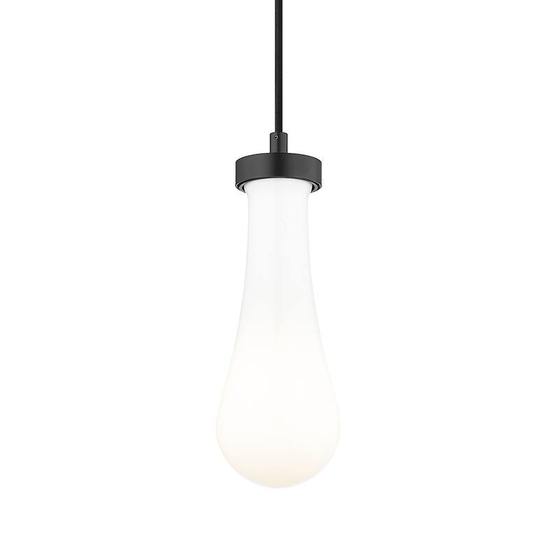 Innovations Lighting 451-1P-11-5 Owego Pendant Owego 5" Wide Mini - Matte Black / Gloss White