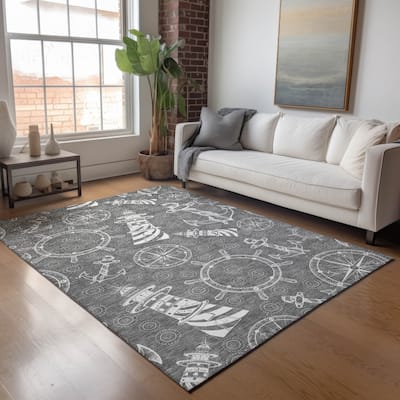Premium Washable Super Soft Coastal Lighthouse Mayfield Rug